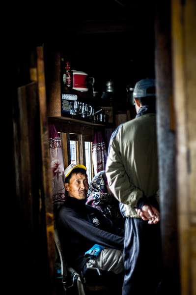A guest at a tea lodge, Nepal