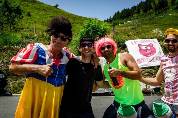 Fans on the Col de Peyresourde - Tour de France 2017